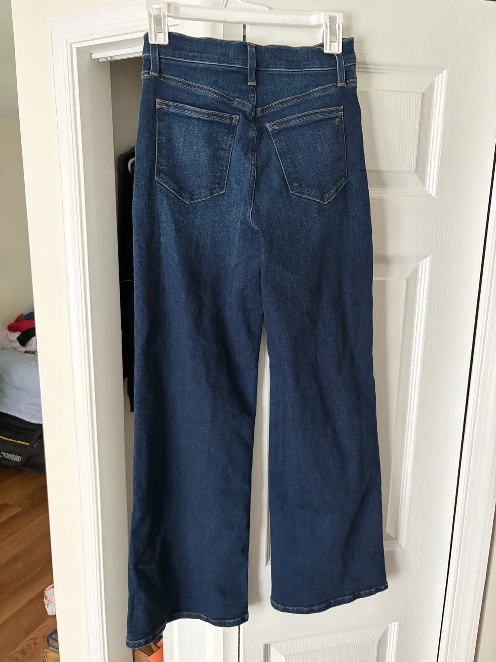 Madewell Dark Blue High-Rise Wide-Leg Jeans